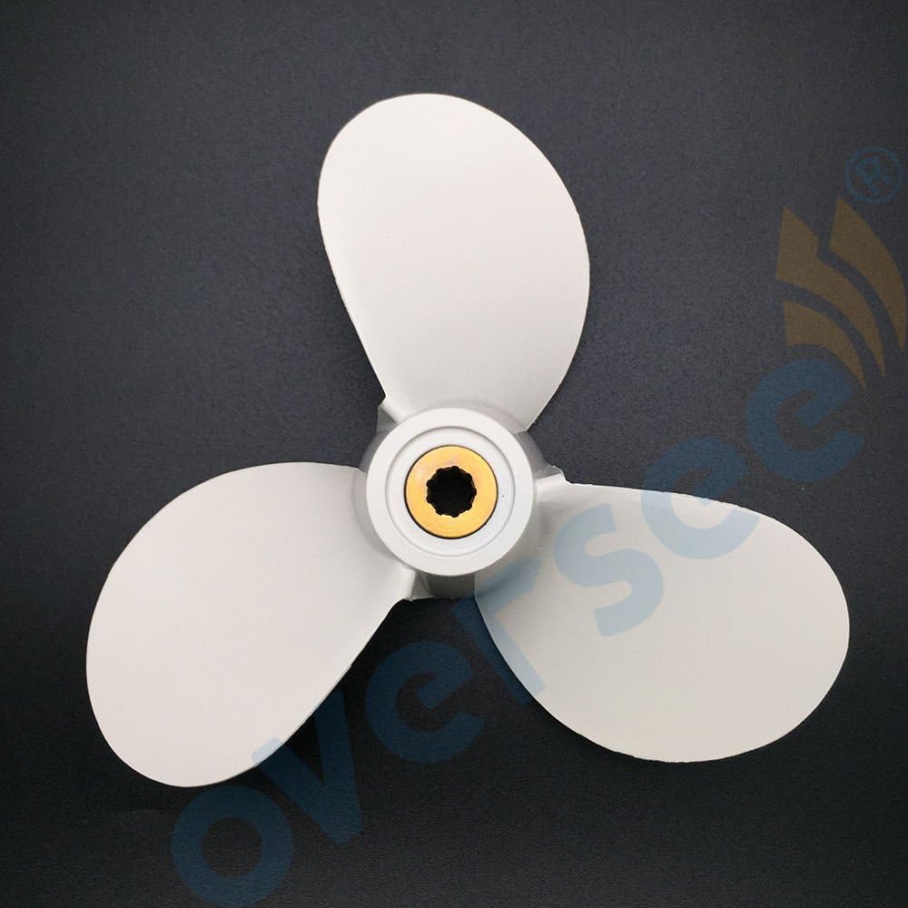 6E0-45943-01-EL 7 1/2X7-BA Aluminium Propeller for Yamaha Outboard Motor 4hp 5hp Parsun Hidea Makara Boat Engine Propeller 7 1/2 x 7 -BA