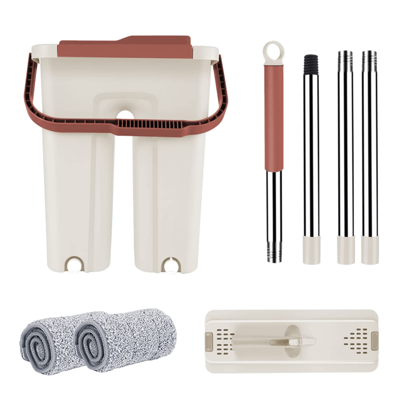 Balai Auto Nettoyant Auto Clean Compact Mop - Balai à tête Large et pivotante 360° avec Seau Compact à 2 Compartiments Nettoyage/Essorage Balai Auto Nettoyant Auto Clean Compact Mop - Balai à tête Large et pivotante 360° avec Seau Compact à 2 Compartiments Nettoyage/Essorage