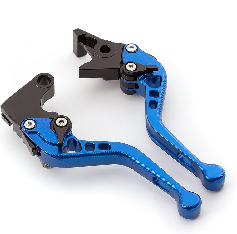 Fit ZX636R / ZX6RR 2005-2006 Short Brake Clutch Levers Pair Blue