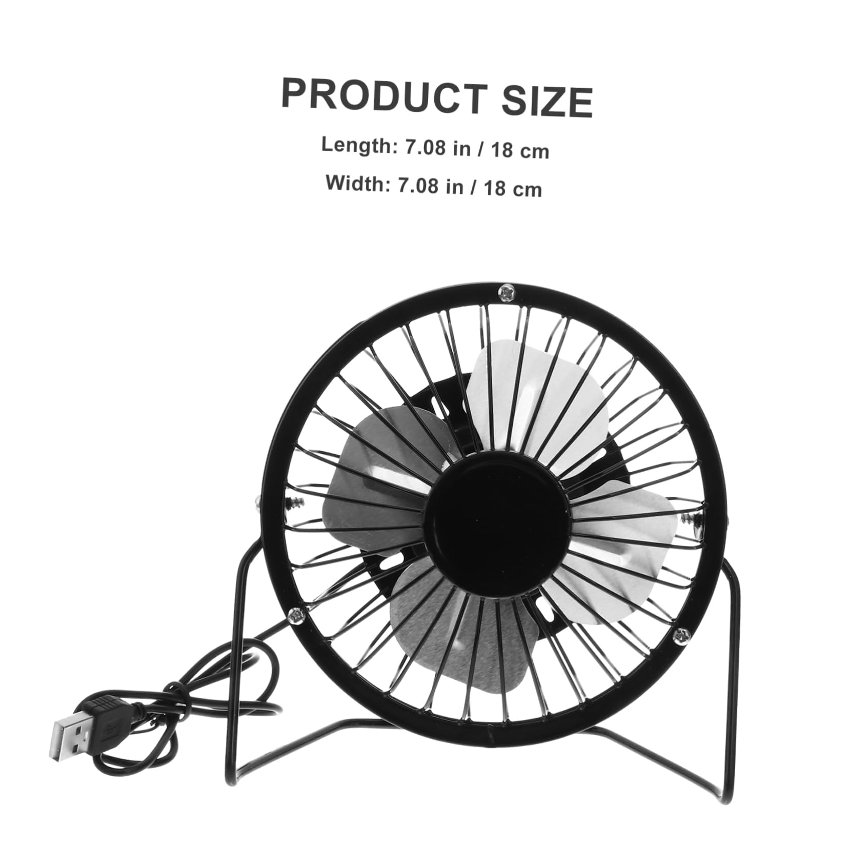 Mini Ventilateur de Bureau de Refroidissement Solaire USB 3w 5v Noir
