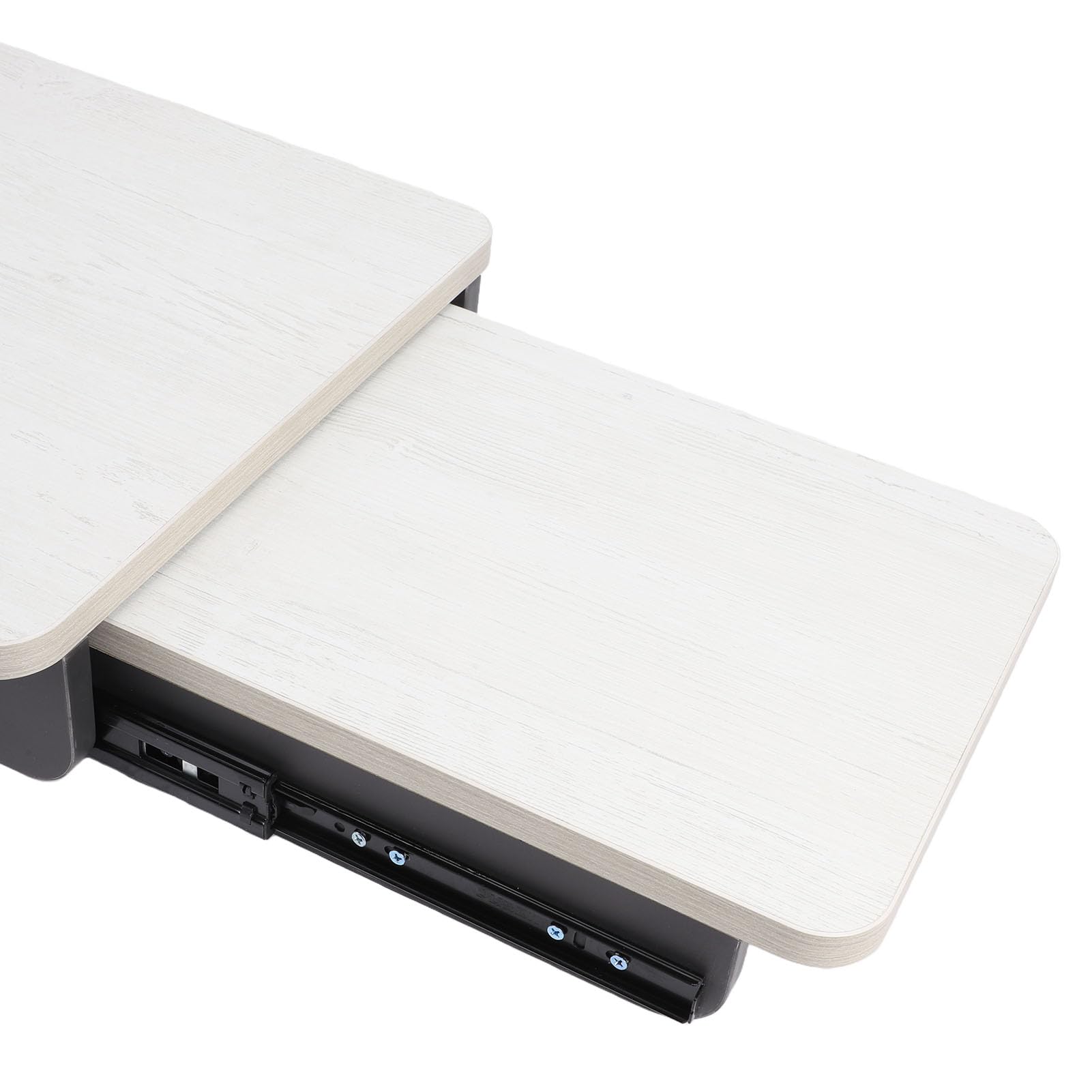 Keenso Tavolo per, Tavolo in Legno Salvaspazio Rimovibile con Design Telescopico Estraibile per Barca da Campeggio e Yacht, 600x400x100 Mm (White)