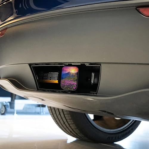 Miniatura 90 de Swono Cubiertas cuadradas de enganche para receptor, diseño de girasoles amarillos, girasoles amarillos, cubierta de tubo de enganche de remolque