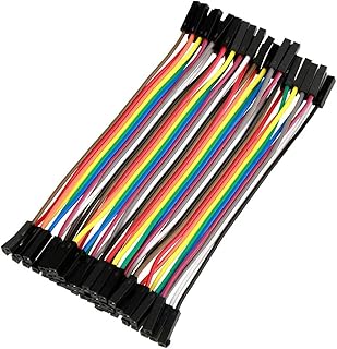 Nice and DeftNice and Deft5Pcs Wire Colorful 10Cm Jumper Wire F to F Breadboard Jumper Wires 40 Pin Wire Female to Female, Female to Female Wire Ribbon CablesNice and Deft
