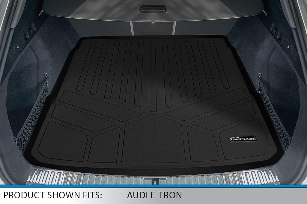 SMARTLINER All Weather Custom Fit 2 Row Floor Mats and Cargo Liner Set Compatible with 2022-2023 Audi e-tron S Sportback