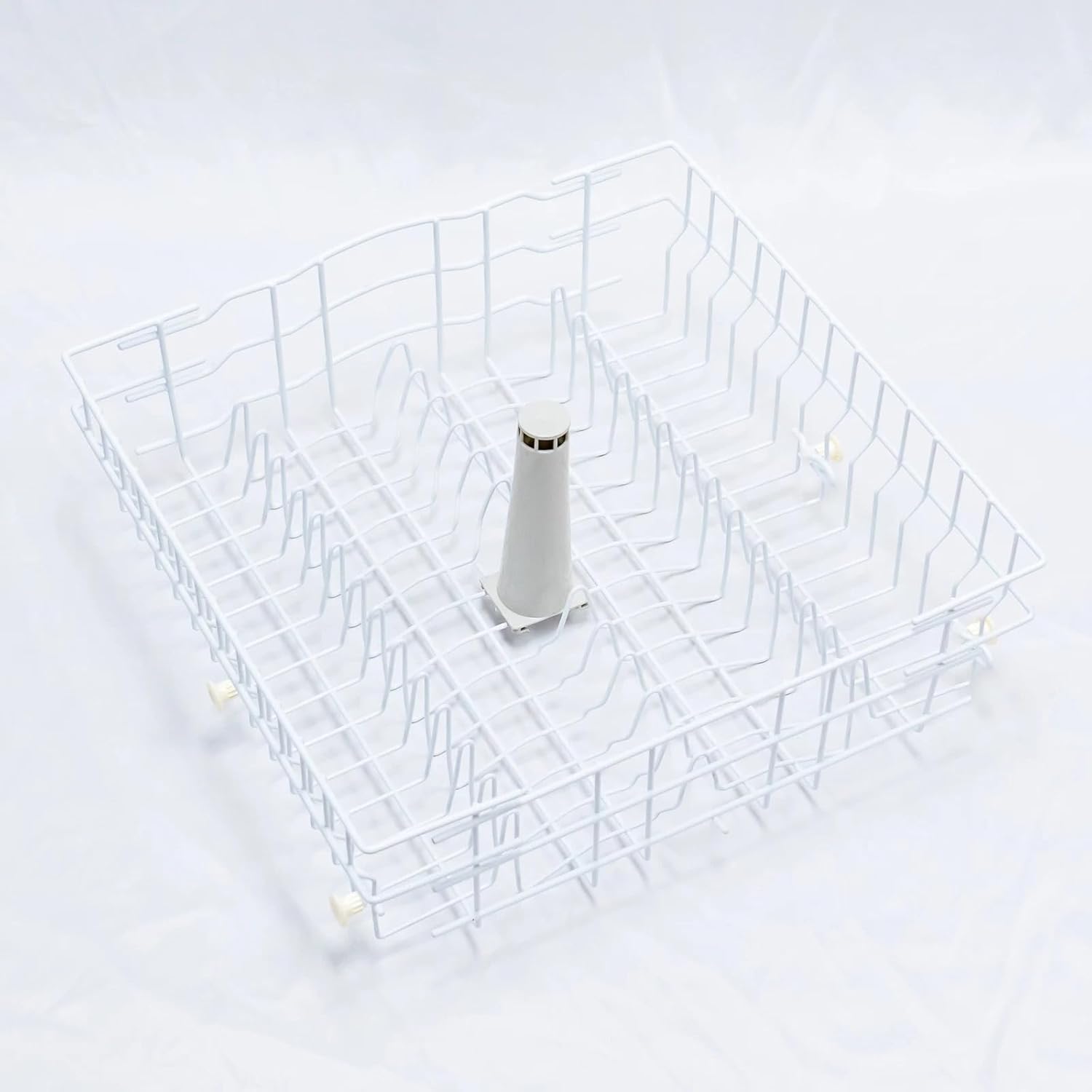 WD28X10230,For GE Dishwasher Upper Dish Rack Replacement Part WD28X10369, Compatible for GE Models, White Plastic WD28X10011