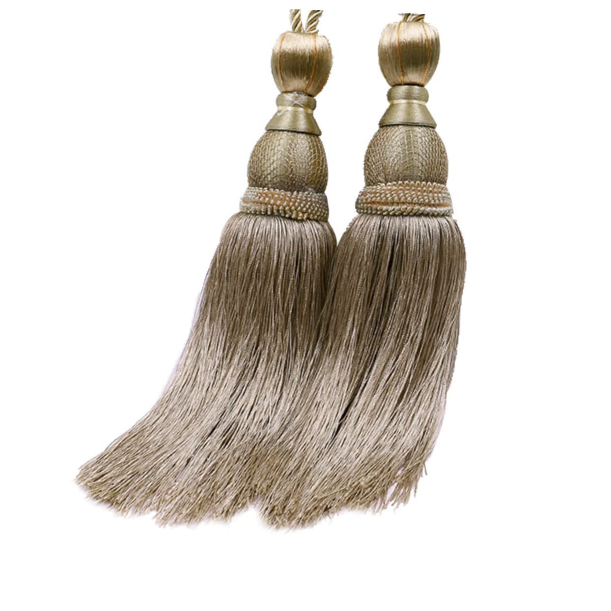 Attaches de Rideaux, Supports de Rideaux, 2 pièces de Rideau à Pompon, Boucle de Rideau à Boule Simple, Sangle de Rideau à Pompon (comme indiqué sur la Photo)