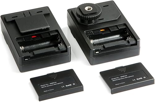 Miniatura 6 de Movo Sistema de micrófono inalámbrico de solapa, rango de 164 pies, incluye micrófono de mano, micrófono de lav, 2 auriculares, monitoreo de audio