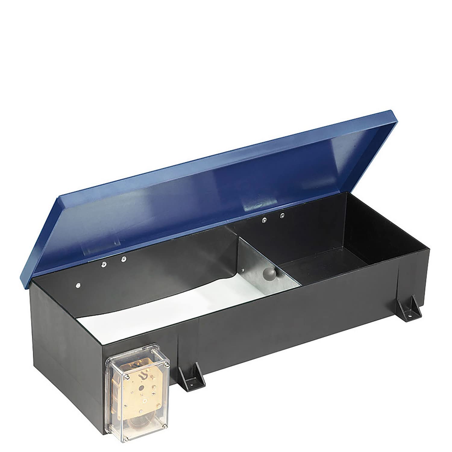 FIAP profifeed BeltFeeder PRO 3 kg / 12 h - Futterautomat - Fischfutterautomat - Teichwirtschaft - Teichfische - mechanisches Uhrwerk - Gleitringlager - Fischzucht - Füllmenge Futterkasten 3 kg