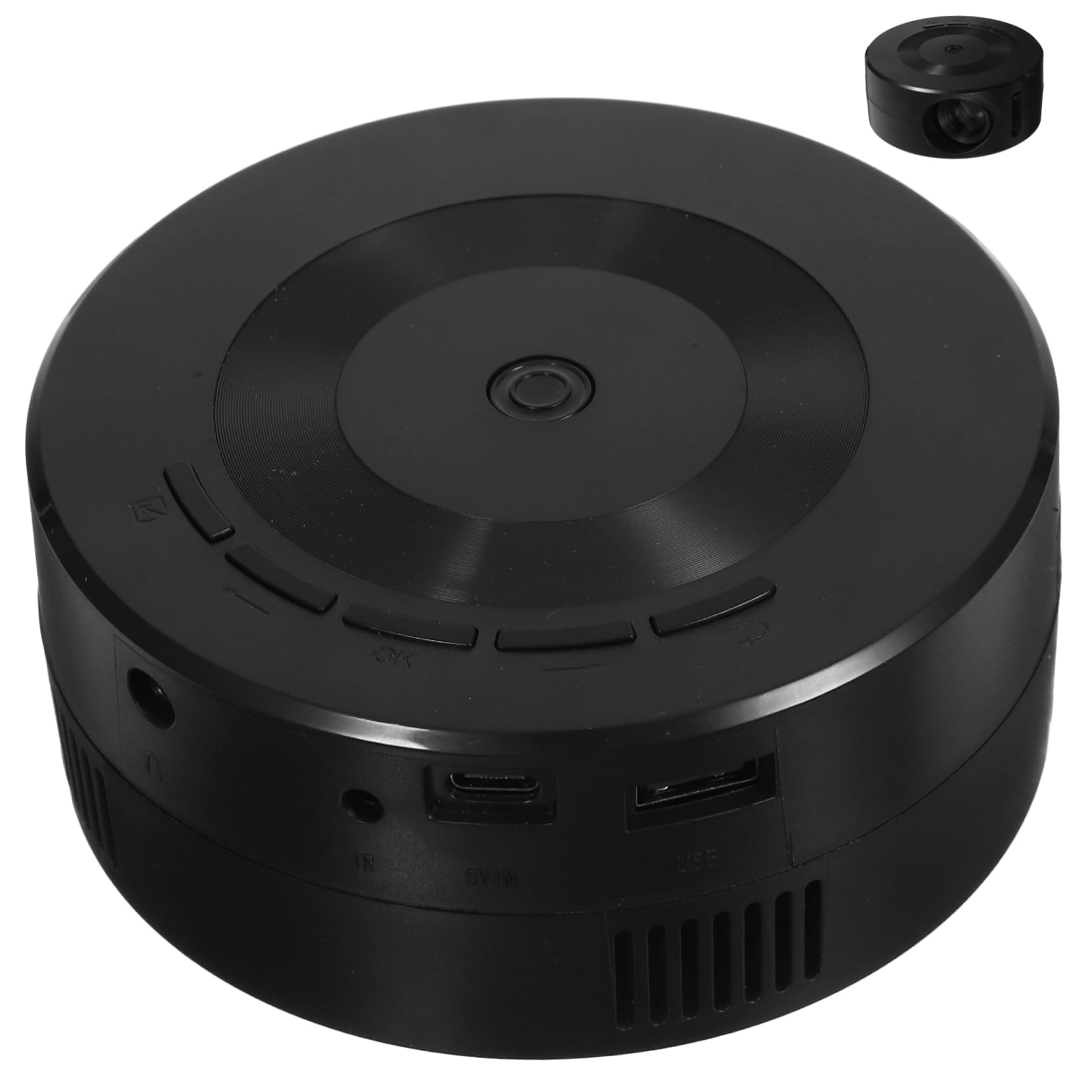 POPETPOP Miniproyector Portátil para Smartphone Proyector Multimedia Altavoz Duplicación de Pantalla para Cine Casa y Aulas 30,000 de Útil Compacto y