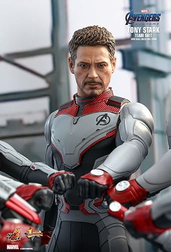 Miniatura 8 de Hot Toys Avengers: Endgame End Game Movie Masterpiece Series MMS 537 MMS537 Tony Stark (traje de equipo) Figura coleccionable de sexta escala