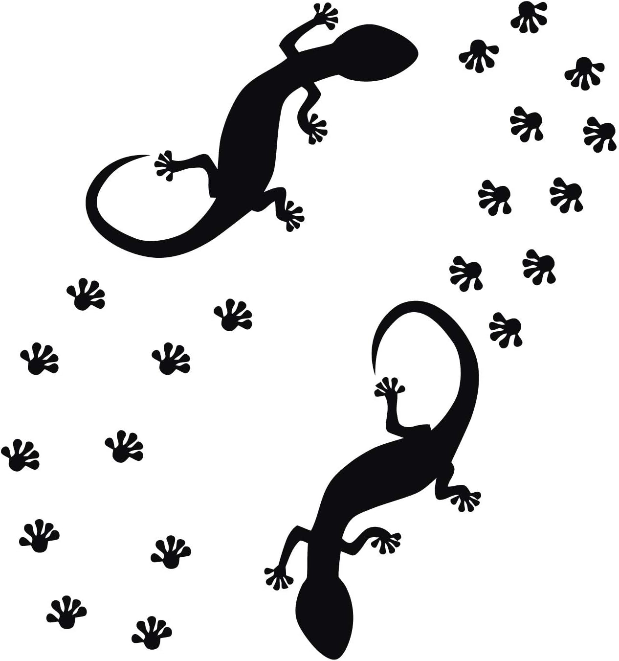 Kleb-Drauf 12 Pfoten Autoaufkleber Schwarz Matt - Deko Sticker Für Auto & Motorrad