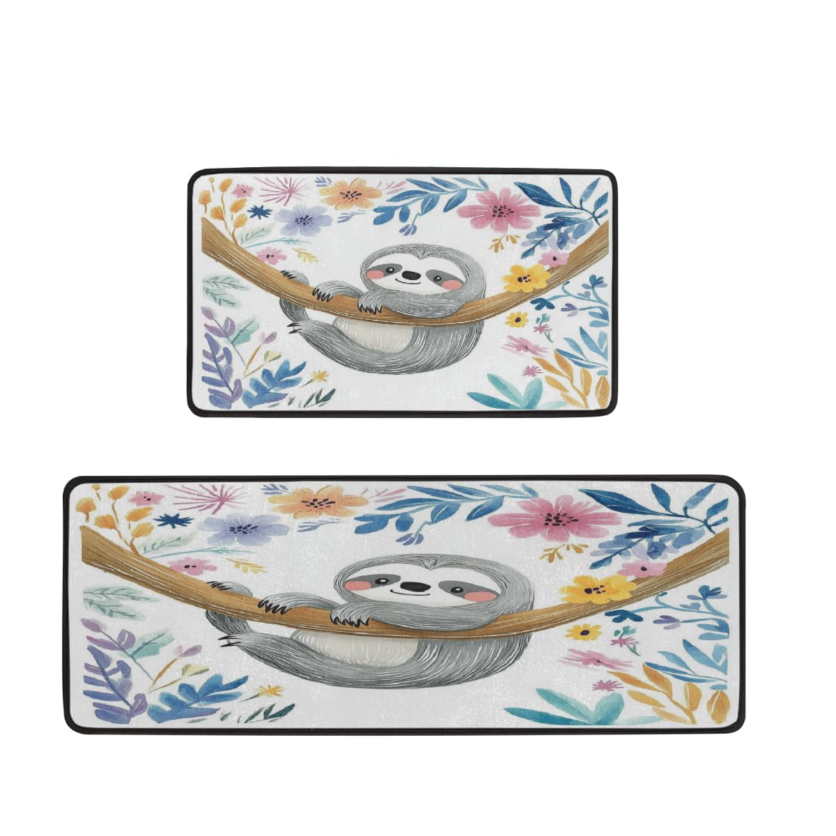 Alfombrillas de cocina de perezoso Mexpekil lavables y acolchadas para suelo de hogar