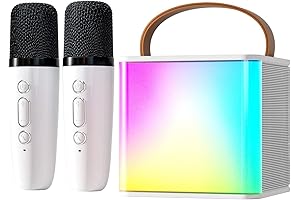 Portable Karaoke Machine for Kids with Wireless Microphones