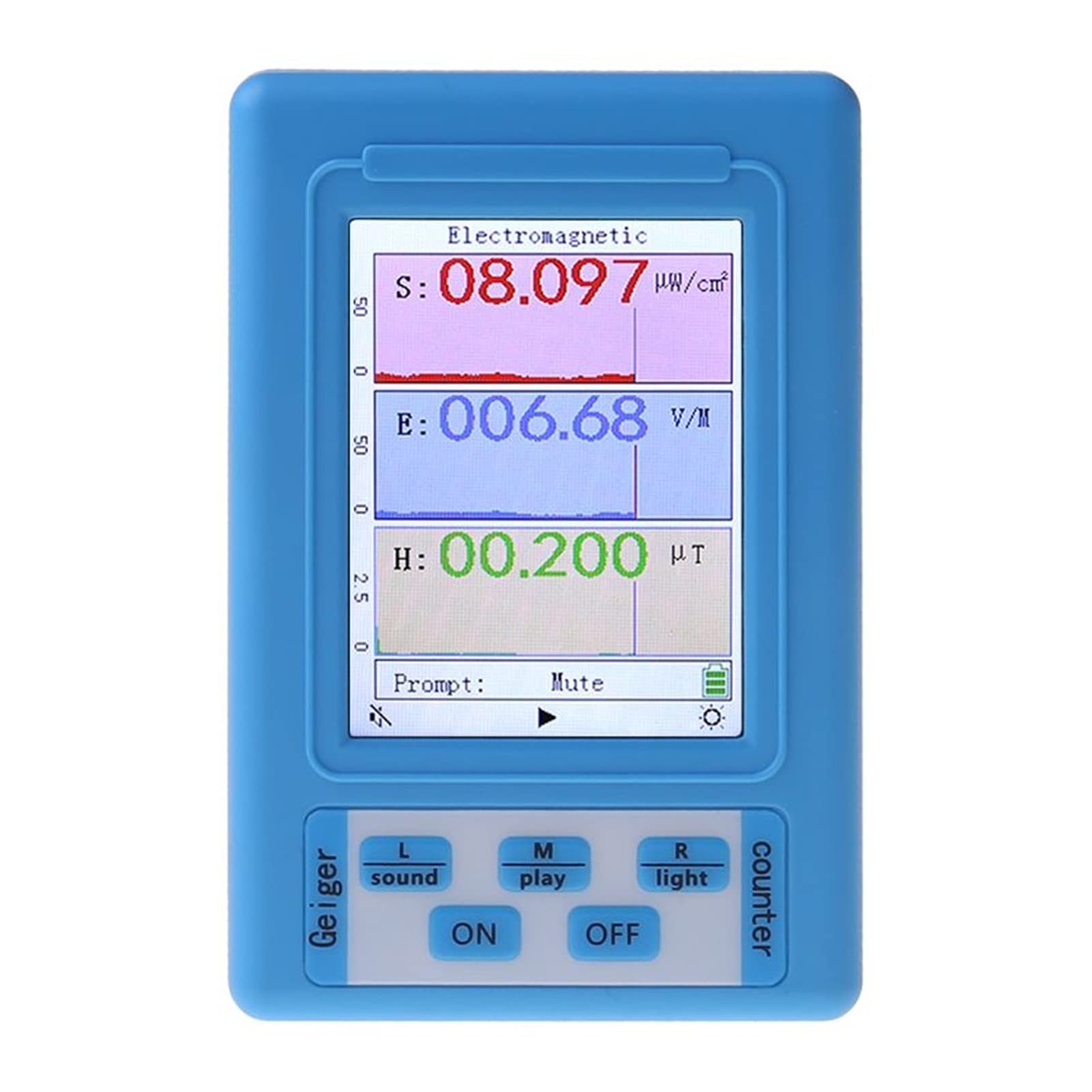 Contador Geiger Detector de radiación electromagnética Dosímetro Monitor de radiación Probador de radiación EMF Metro BR-9A