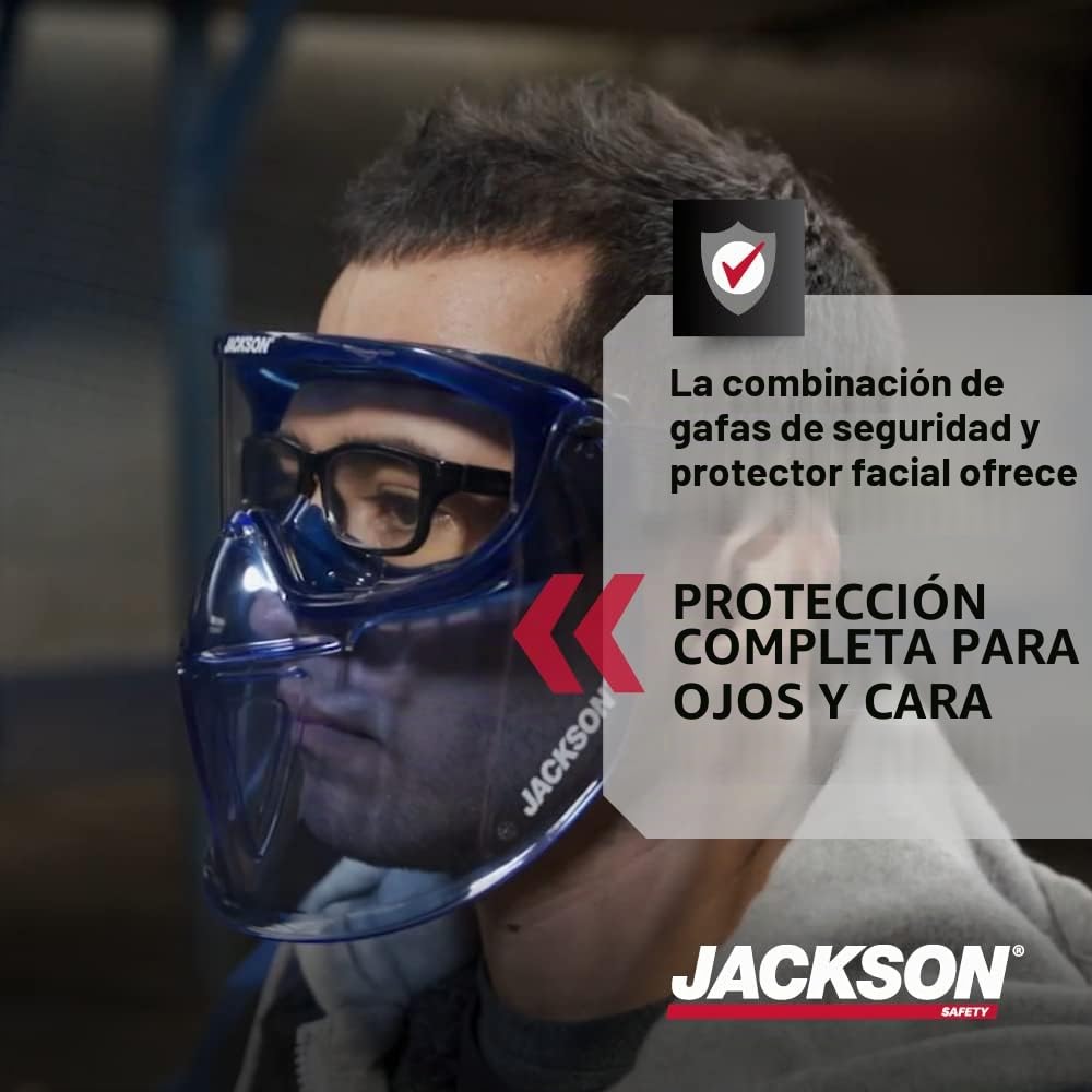 JACKSON SAFETY GPL530 Premium Safety Goggles with detachable Faceshield