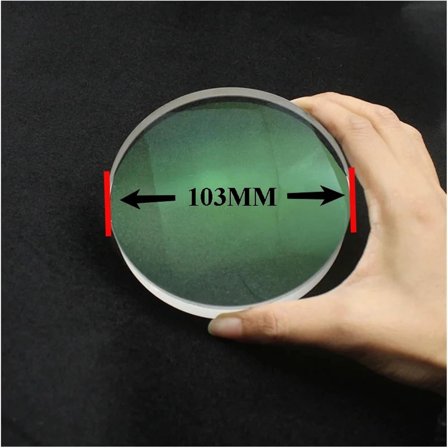 Objective Lens， 1PC 103mm Telescope Cemented Doublet Objective Lens Achromatic Double Convex Focal Length 405mm K9 Optic Glass,for Doublet Convex Lens