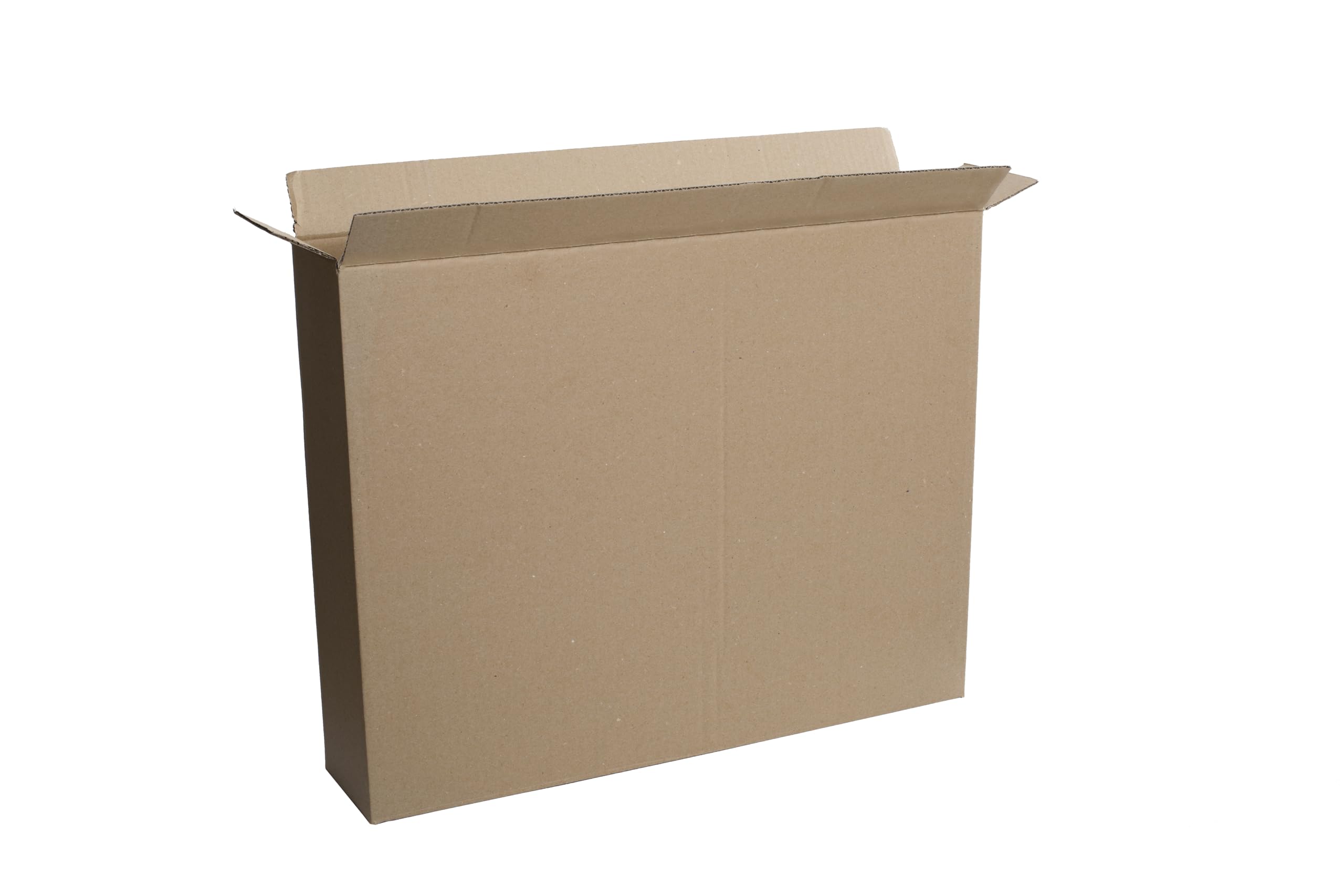 120 Stück Faltkarton 500x100x400 mm Innenmaß Versandkarton Box 1-Wellig Braun Kartonage