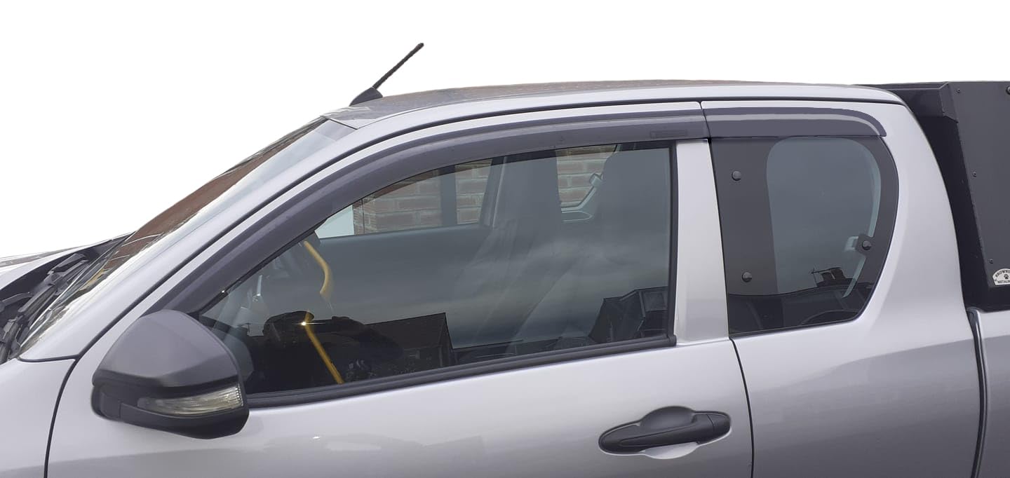 Auto Clover Deflettori d'aria per Toyota Hilux 2016+ Extra/Single Cab (4 pezzi)