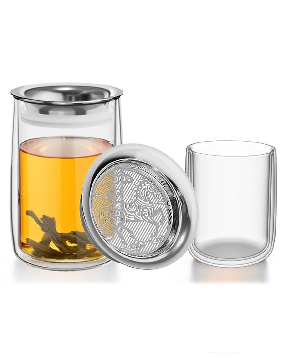 Taza Con Filtro Para Infusiones, Taza Con Tapa Para Infusiones, Para Té De Hojas Sueltas, Regalo Para Amantes Del Té (400 Ml/13,53 Onzas Líquidas)
