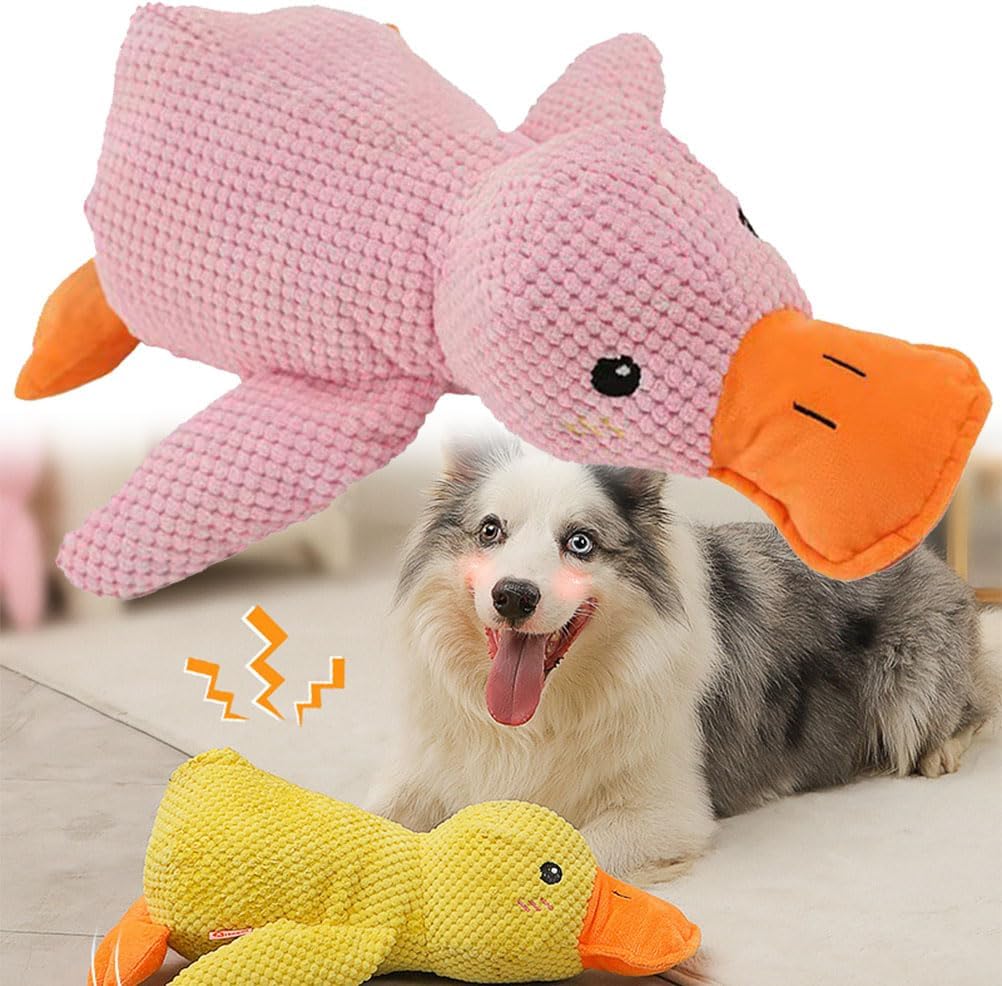 Calming Duck Dog Toy,Emotional Support Duck for Dogs (3PCS 9 * 8in)