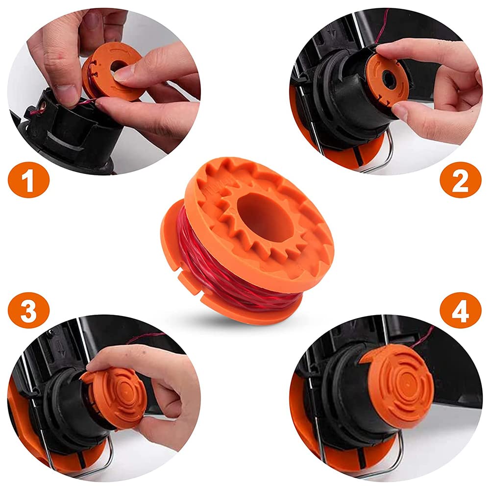 WORX WA0004.1 - Carrete para cortabordes 3m 1,65mm (x2 uds)