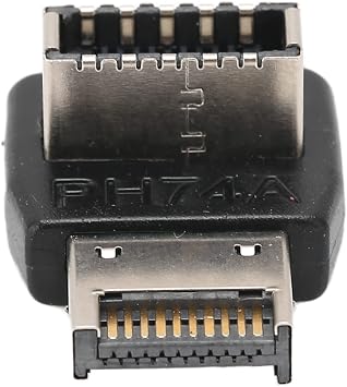 SUNGOOYUE USB3.1 Type E Adapter,USB3.1 Type E Adapter Computer Motherboard USB3.1 TYPEE Adapter 90 Degree Steering Elbow PH74A