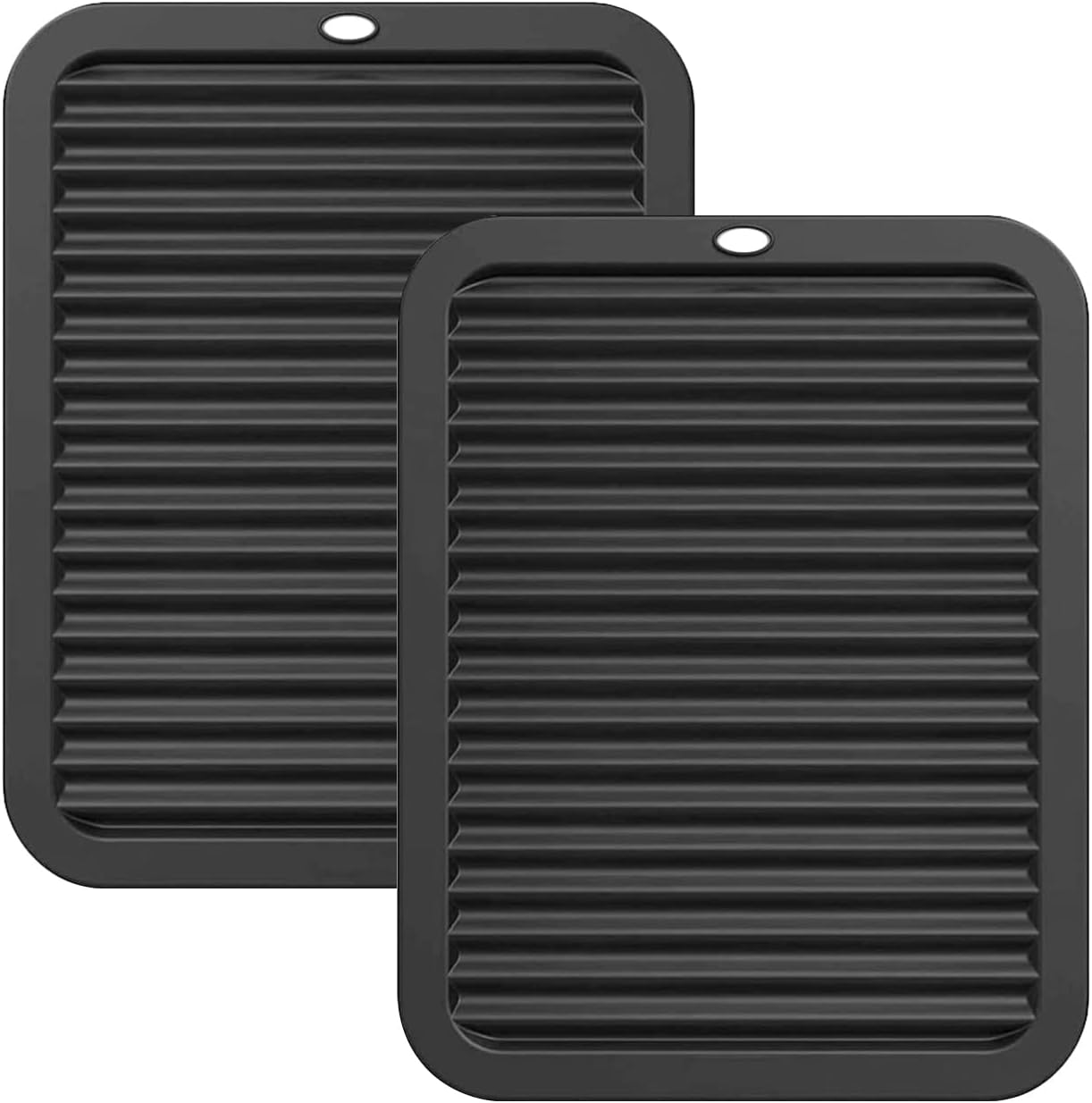 kukifun Silicone Trivet 2Pcs,Heat Resistant Silicone Mats,Silicone Dish