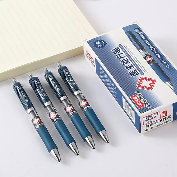 MROOFUL 20pcs/lot Doctor's Special Retractable Ballpoint Pen 0.5mm Dark Blue Refill Set Doctor Nurse Prescription Writing Gel Pen Refillable Ink Office Stationery