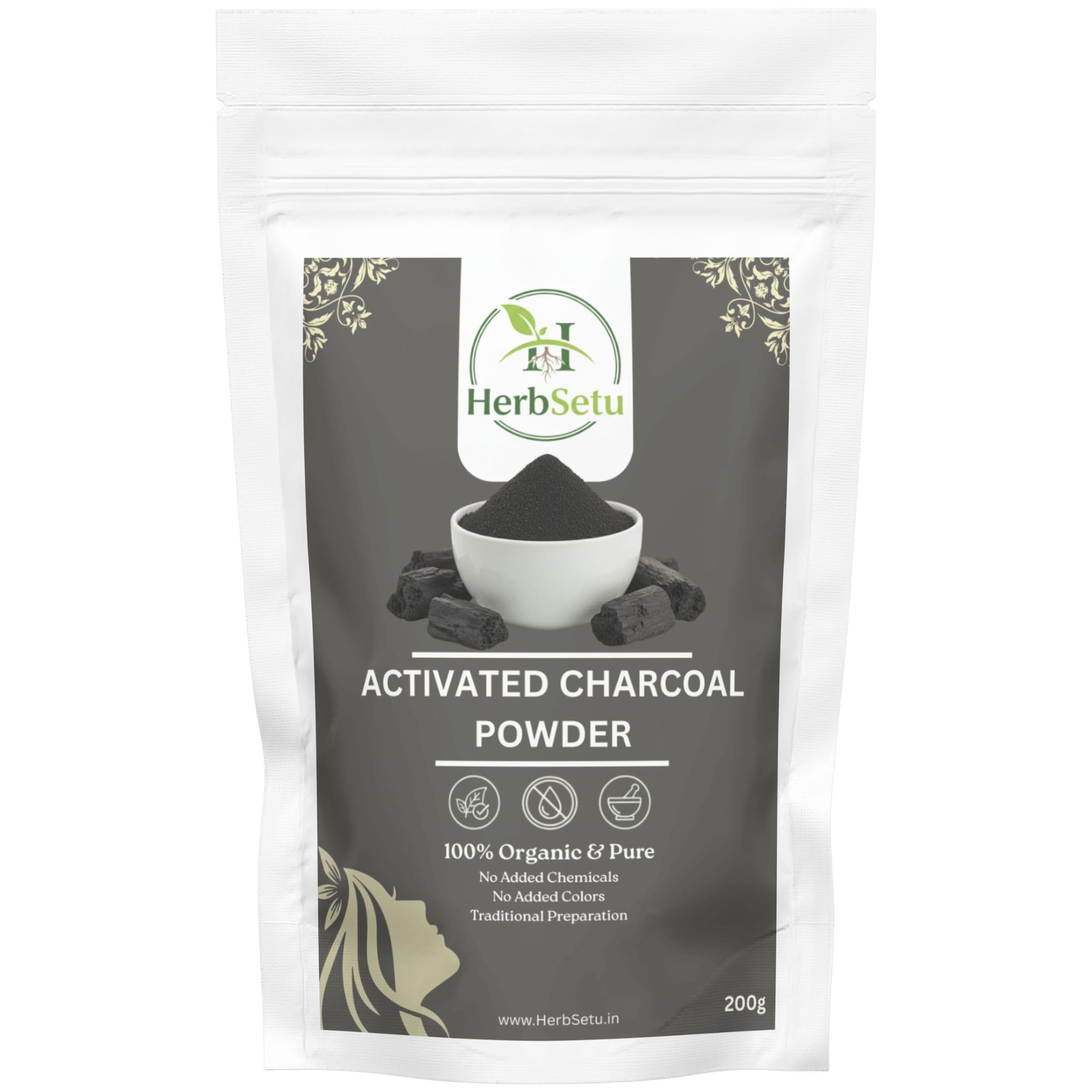 100g Natural & Pure Activated Charcoal Powder for Skin Care & Hair Care | Deep Cleansing Face Mask & Hair Mask Powder | Helps Remove Dirt, Excess Oil, Blackheads & Product Build-Up | DIY Beauty Care Powder-image-28