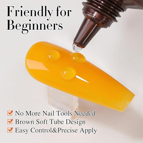 Miniatura 4 de Double Rhythm Gel de uñas en gel 3D de 0.5 onzas, no se limpia, para diseños de uñas, arte de uñas para dibujar, moldear, escultura y decoración