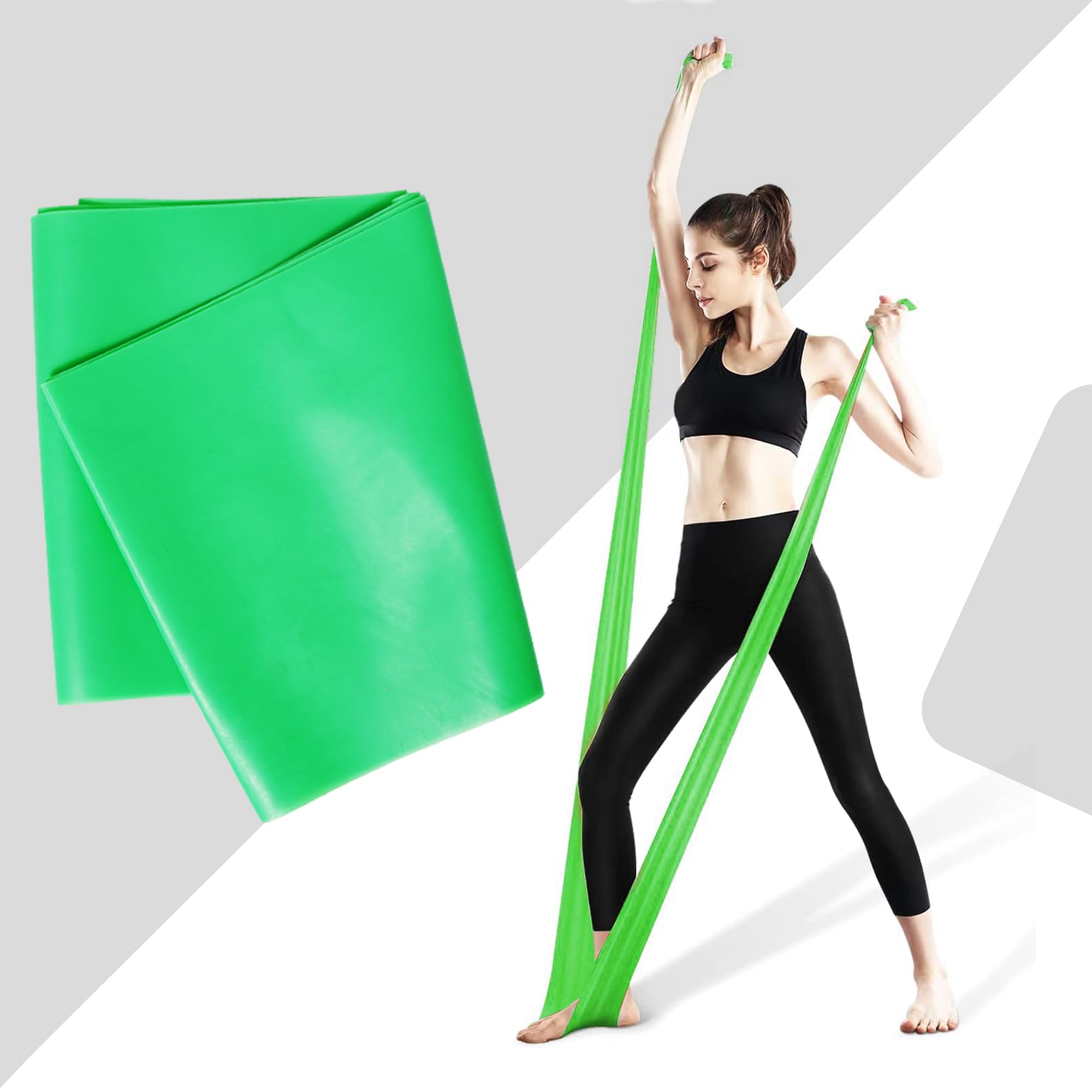 LOVOCAL Resistance Band | Elastic Exercise Bands | Physical Therapy | Thera Band Fitness Hips Legs Yoga | Fitness Strength and Heavy Workouts (Multicolor) (Green) (B0CCPGXHJY) Amazon Price History, Amazon Price Tracker