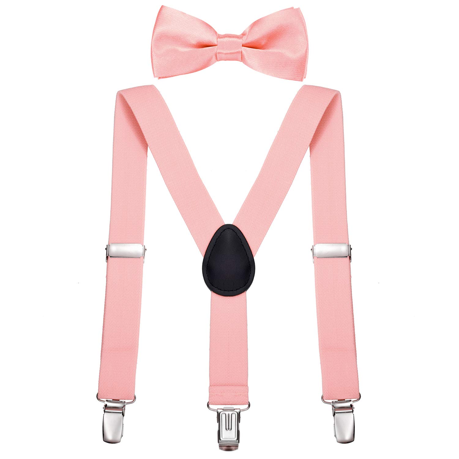 DonDon Ensemble Bretelles et noeud papillon garçon élastique et longueur ajustable pour enfants de 1 à 8 ans