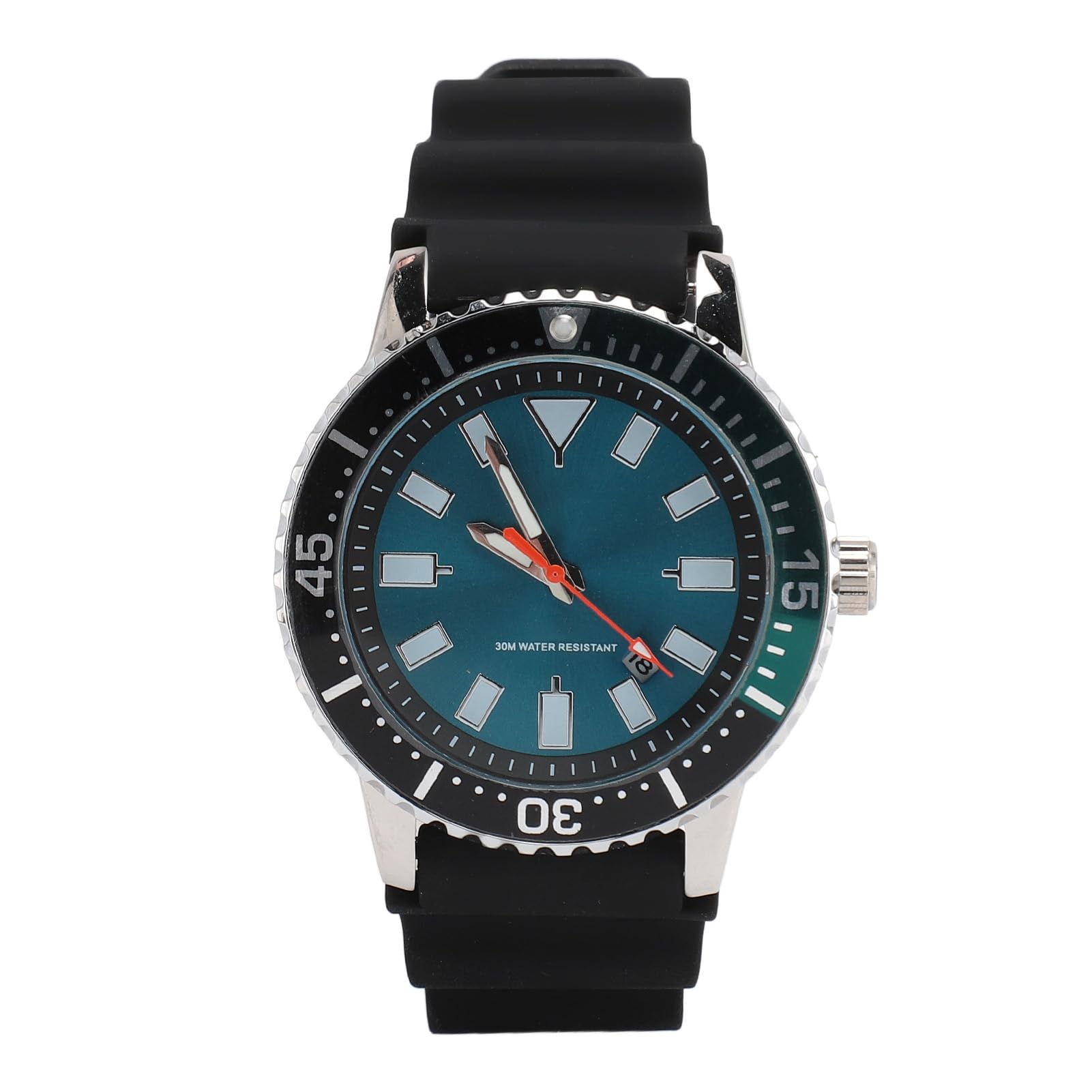 Automatico da Uomo, Orologio Luminescente con Calendario e Lunetta Girevole - Impermeabile al Quarzo per Attività Commerciale e Sport
