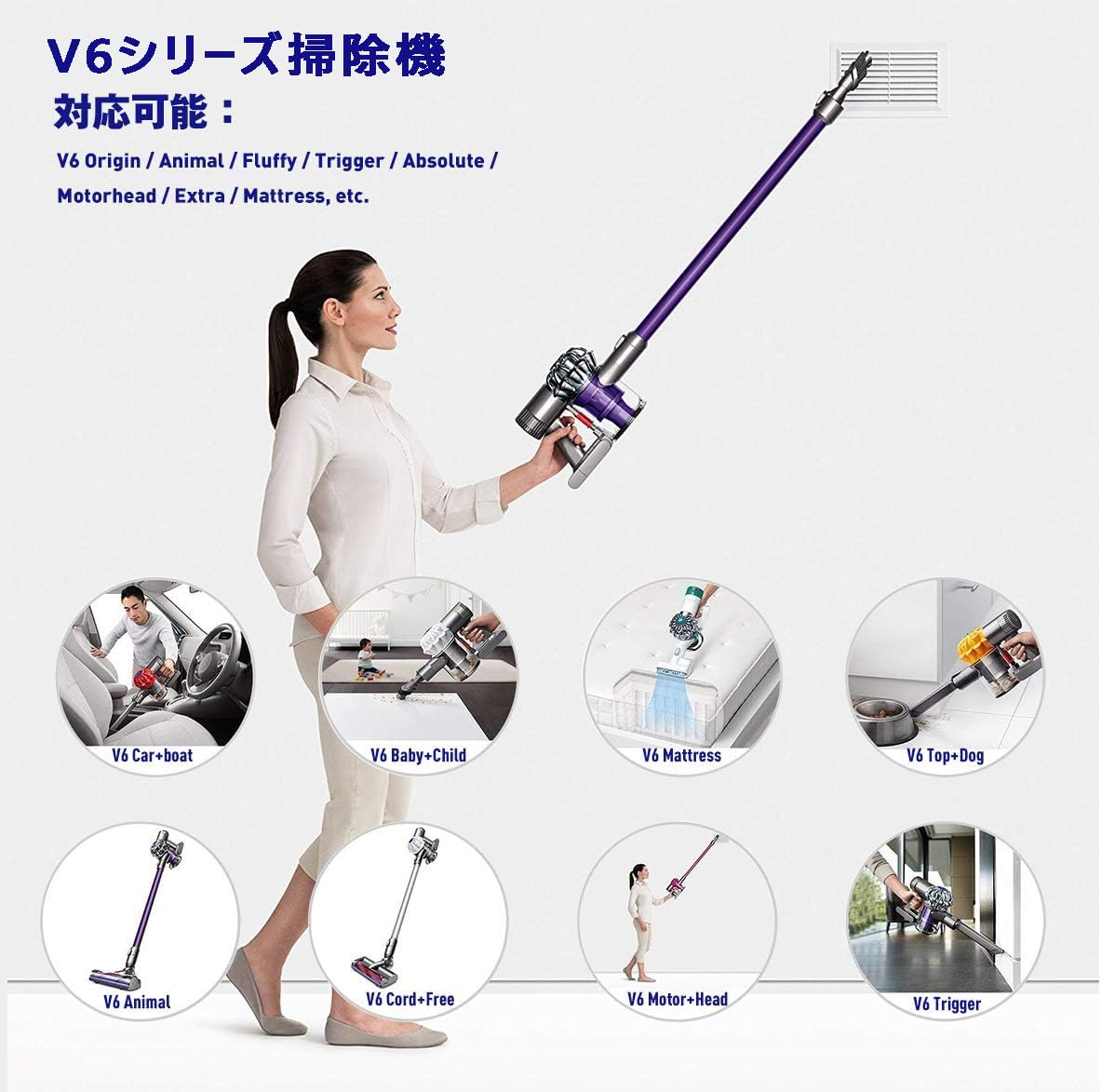 Amazon.co.jp: FLYLINKTECH ダイソン V6 バッテリー DC62 DC61 HH08