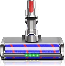 Dyson Replacement Head for V7 V8 V10 V11 G5 Vacuum Cleaner Replacement Head Dyson Vacuum Cleaner Head 180 Degree Rotatable Green LED Light Brushable Soft Roller Cleaner Head for Dyson Vacuums(Not