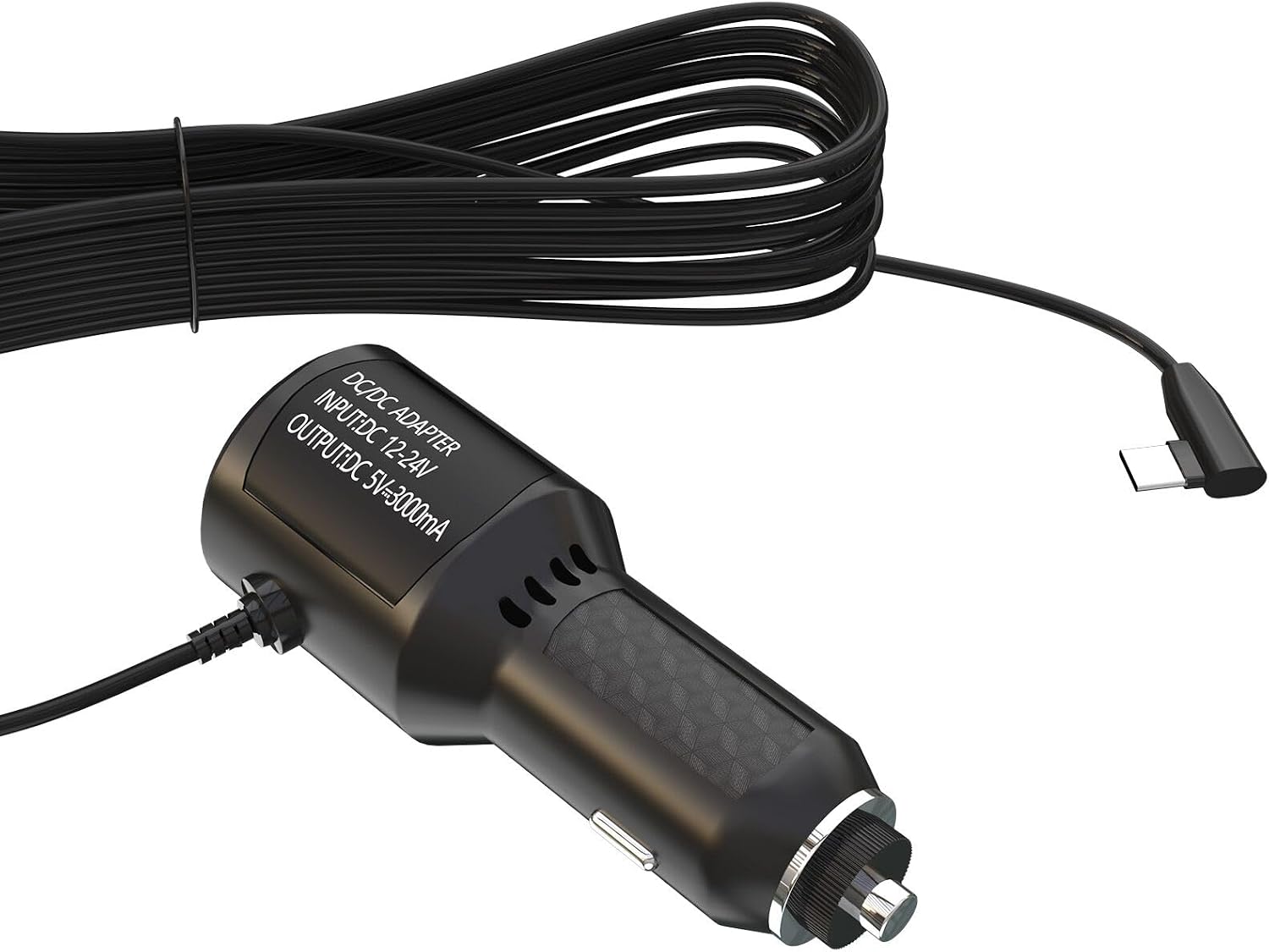 5V 3A 12V/24V Type-C Cord 12ft for Zmopo D435 Dash Cam
