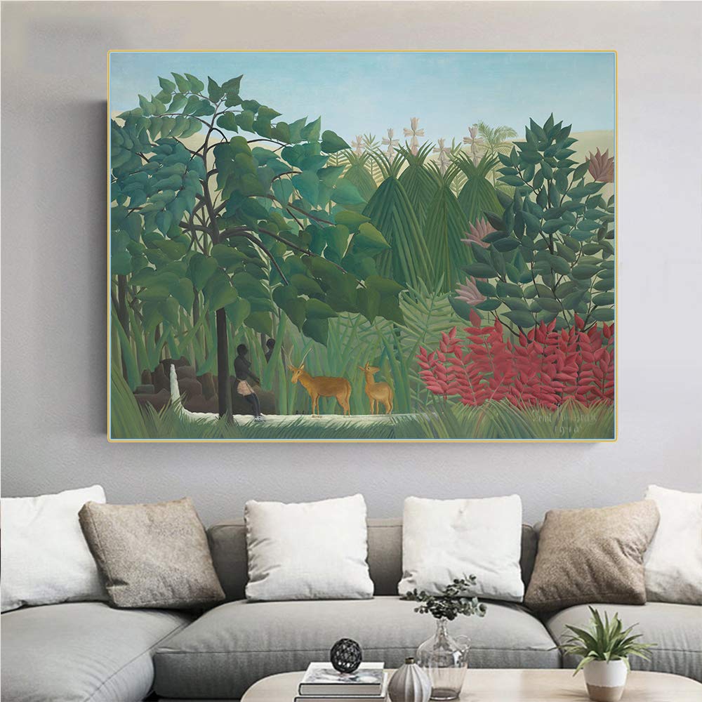 Kit peinture Henri Rousseau La cascade idée cadeau loisirs créatifs