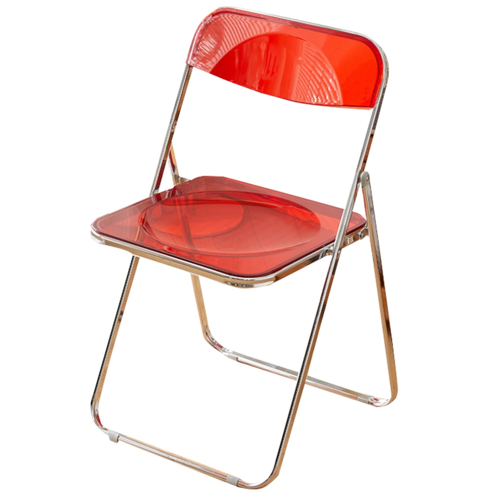 Chaise de bureau pliante acrylique transparent meuble de salon moderne