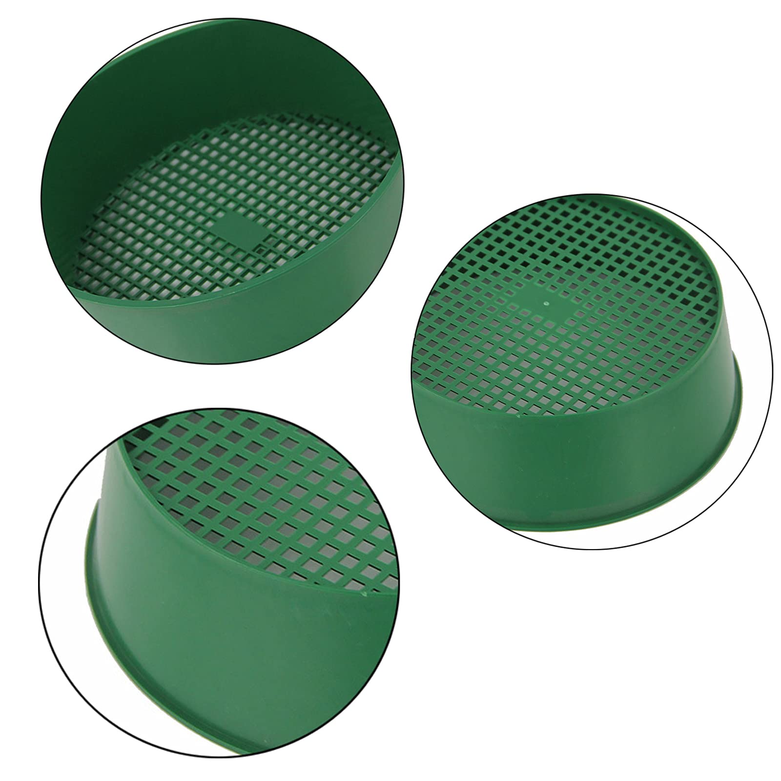 Setaccio Da Giardino 2 Pezzi - Per Terriccio, Compost E Sabbia, Plastica Verde - Foto 4