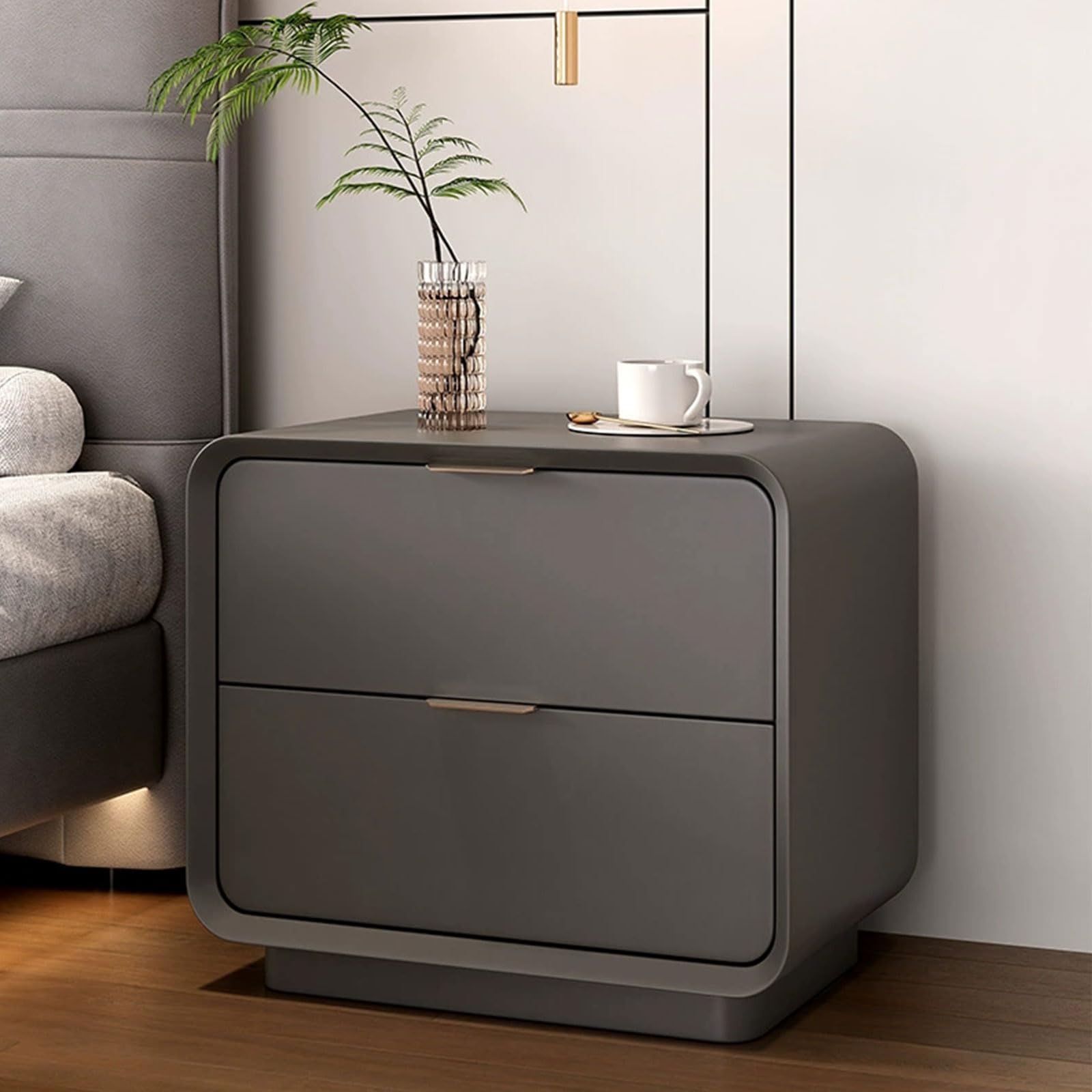 Table chevet bois massif avec 2 grands tiroirs robustes pour décoration
