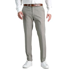 Kenneth Cole Reaction Premium Flex Slim Fit Fashion Dress Pants Oatmeal