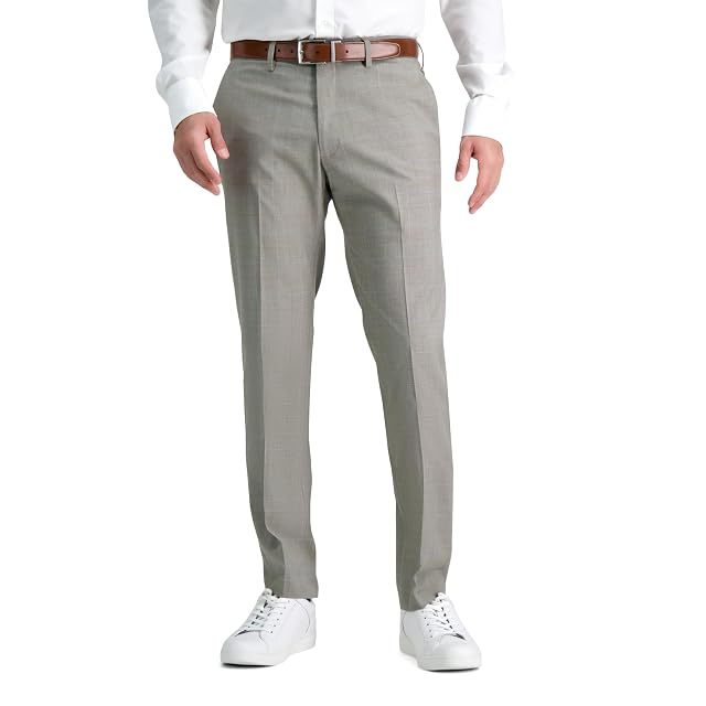 Kenneth Cole Reaction Premium Flex Slim Fit Fashion Dress Pants Oatmeal