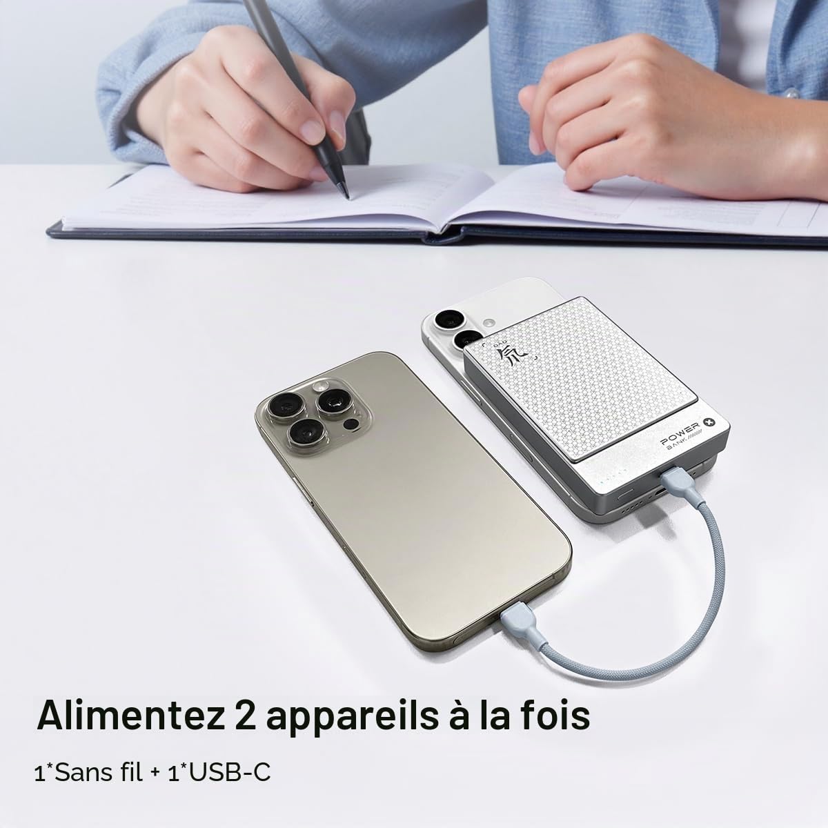 REDMAGIC Batterie Externe pour MagSafe 10000mAh, Design Ultra Fin 14 mm