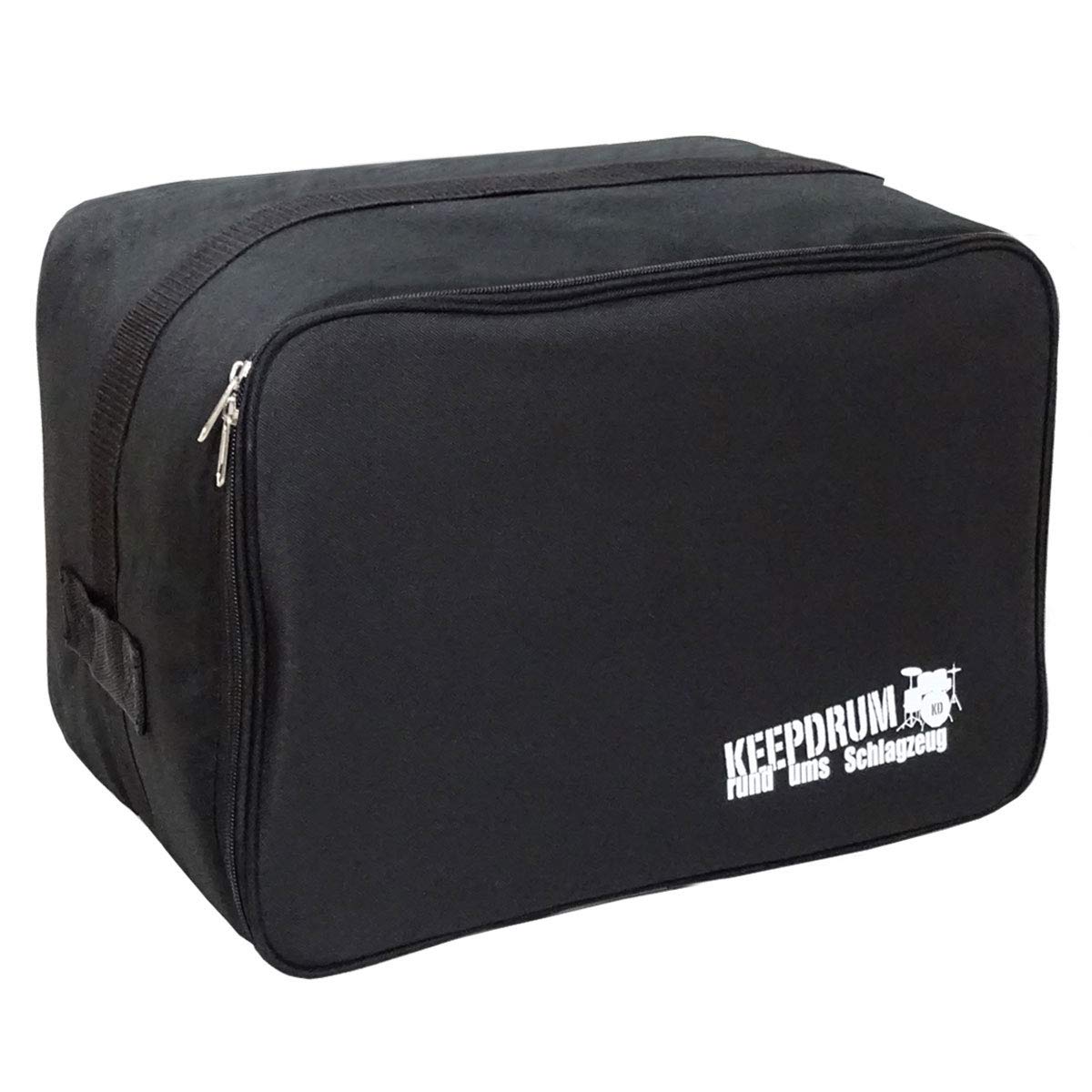 keepdrum DC1M Junior Cajón para niños, taburete de tambor azul + funda + almohadilla de asiento