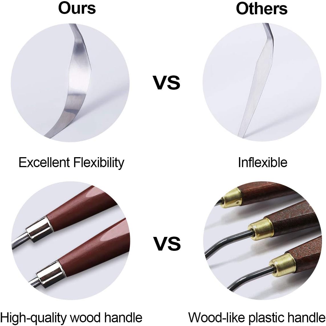 Ationgle Palette Knife 14 Pieces Stainless Steel Spatula Painting Supplies with Wood Handle for Oil Painting, Acrylic Mixing and Texturing