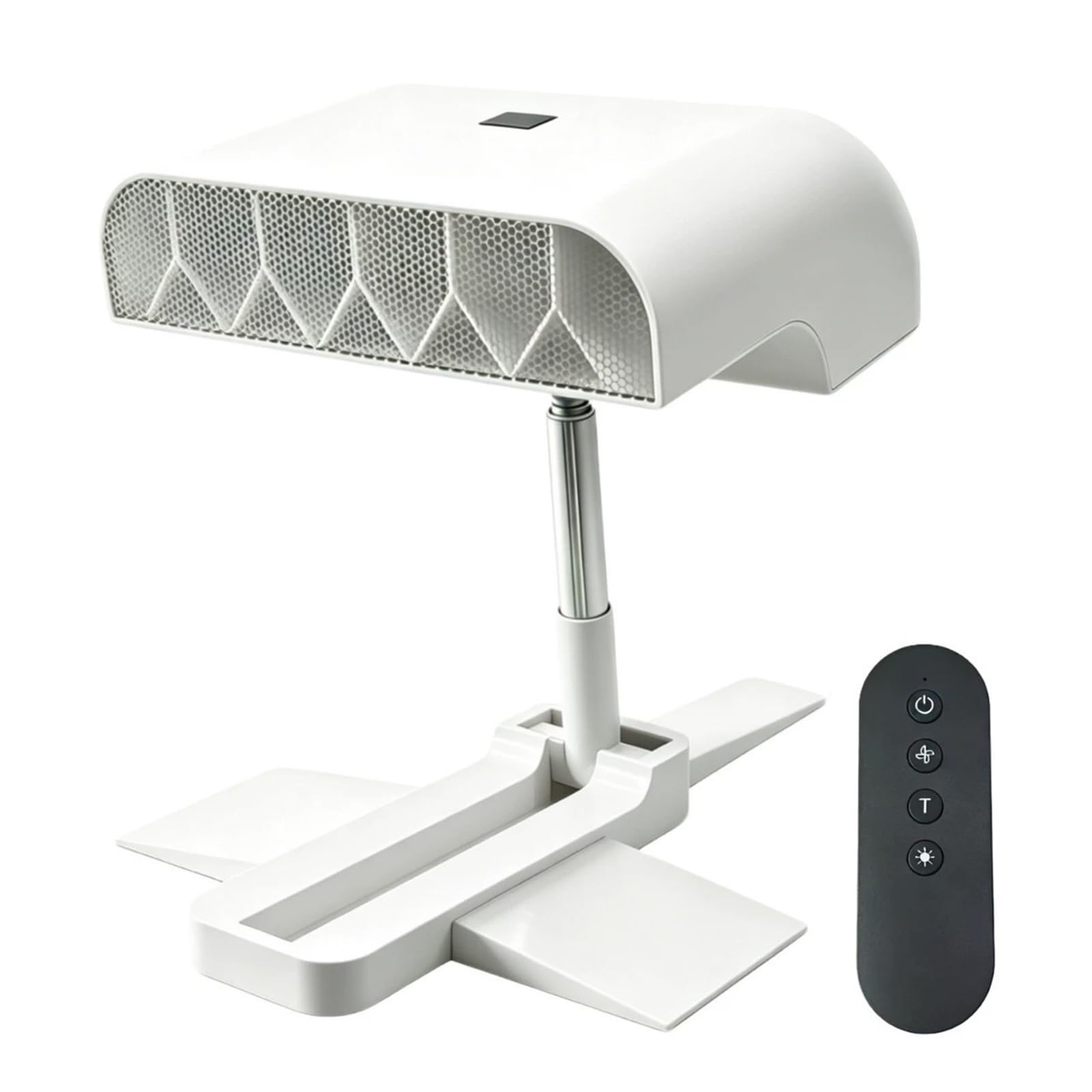 Ventilador De Cama, Circulador De Aire para Debajo De La Sábana, con 5 Velocidades Y Control Remoto, Altura Ajustable, Recargable De 10000 Mah