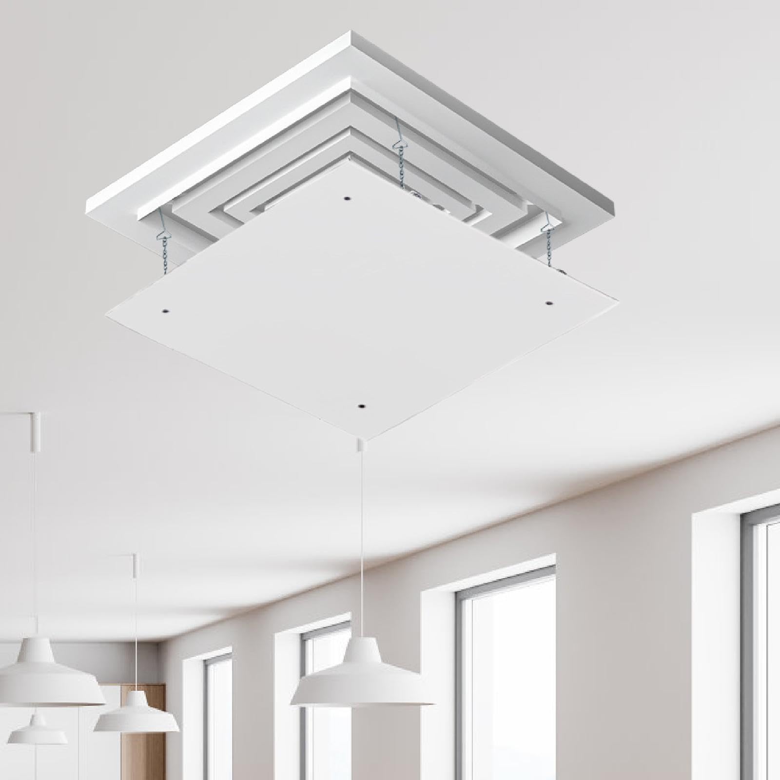Generic Deflettore Antivento per Bocchette di Uscita Dell'aria per Impianti di Climatizzazione Centralizzati, Impedisce Le Correnti D'aria Dirette in, 40cm X 40cm