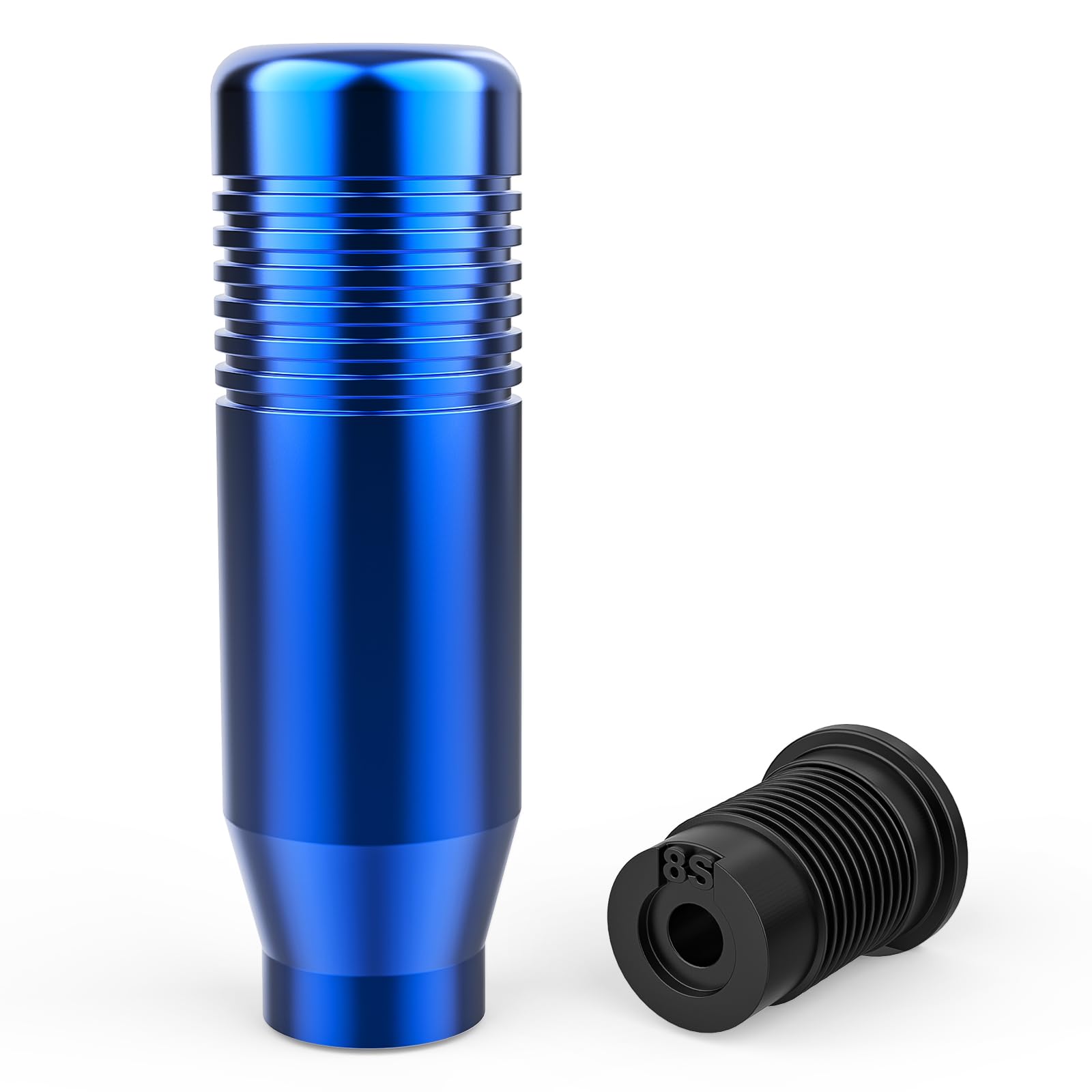 aikeec Gear Shifter Knobs and Adapter Compatible with Logitech G29 G920 G923 G27 Driving Force Stick Aluminum Weighted Shift Knob Gear Shifting Lever Handle (Blue Th8s)