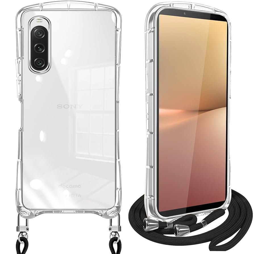 Amazon.co.jp: Xperia 10 V ケース クリア ショルダー SO-52D