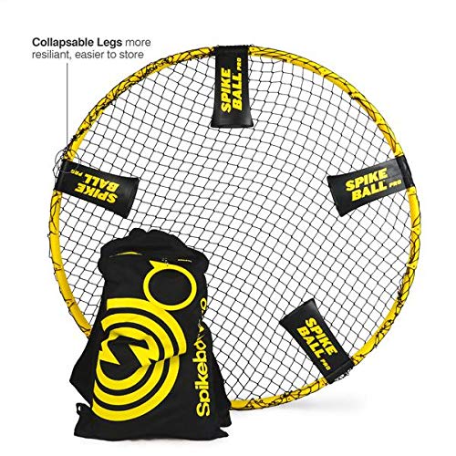 Spikeball Pro Kit (Tournament Edition) - Includes Upgraded Stronger Playing Net, New Balls Designed to Add Spin, Portable Ball Pump Gauge, Backpack - As Seen on Shark Tank TV